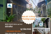 HIẾM - Bán nhà HXH Gò Dầu 41m2, 2Lầu, 4.75Tỷ, gần AEON